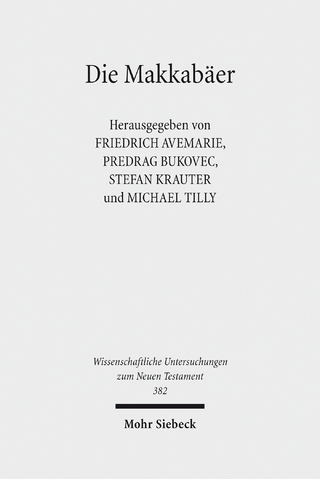 Die Makkabäer - Friedrich Avemarie; Predrag Bukovec; Stefan Krauter; Michael Tilly