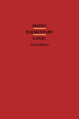 Elementary Logic - Benson Mates