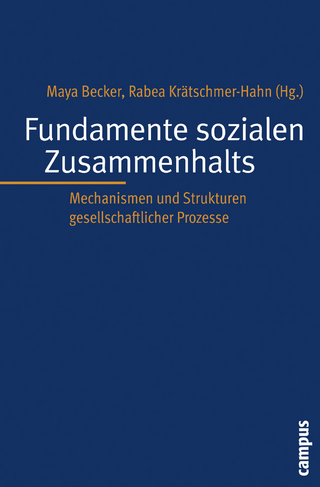 Fundamente sozialen Zusammenhalts - Maya Becker; Rabea Krätschmer-Hahn