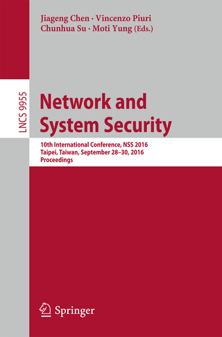 Network and System Security - Jiageng Chen; Vincenzo Piuri; Chunhua Su; Moti Yung