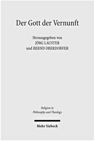 Der Gott der Vernunft - Jörg Lauster; Bernd Oberdorfer