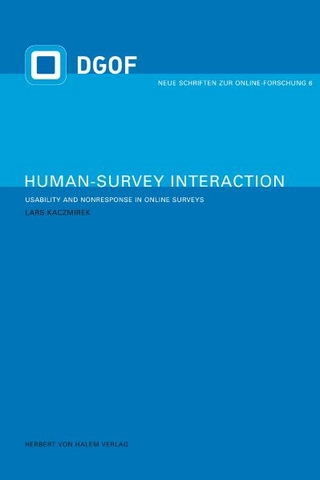 Human Survey-Interaction. Usability and Nonresponse in Online Surveys - Lars Kaczmirek