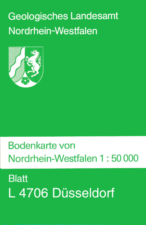 Bodenkarten von Nordrhein-Westfalen 1:50000 / Düsseldorf - Frank D Erkwoh, Walter G Schraps