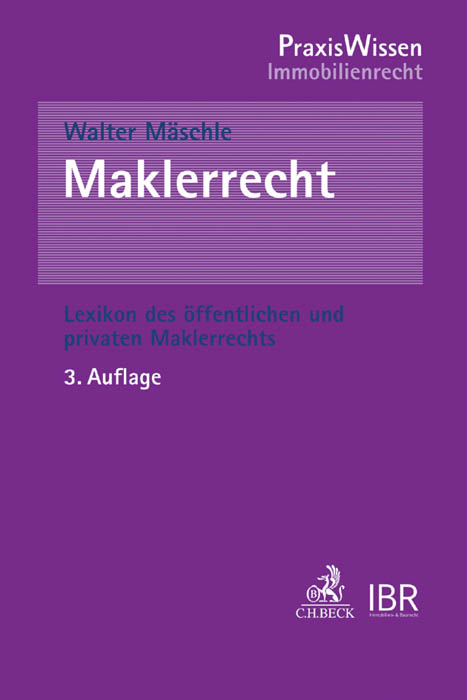 Maklerrecht - Walter Mäschle