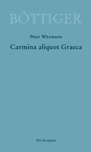 Carmina aliquot Graeca - Peter Witzmann