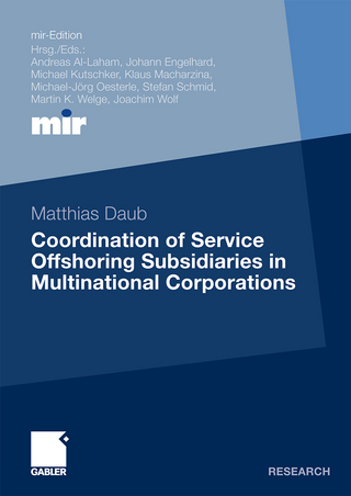 Coordination of Service Offshoring Subsidiaries in Multinational Corporations - Matthias Daub