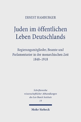 Juden im öffentlichen Leben Deutschlands - Ernest Hamburger