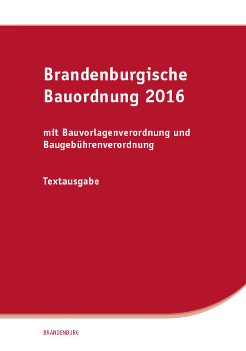 Brandenburgische Bauordnung 2016