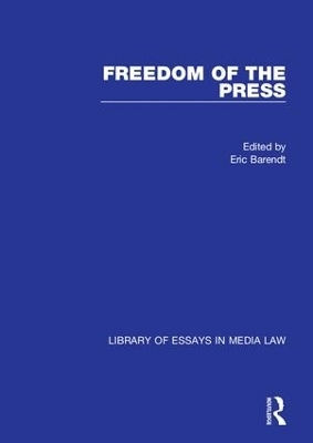 Freedom of the Press - Eric Barendt