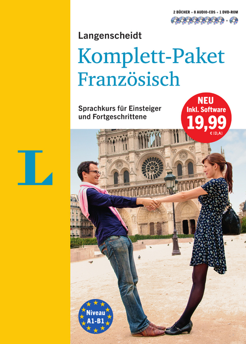 Langenscheidt Komplett-Paket Französisch - Sprachkurs mit 2 Büchern, 8 Audio-CDs, 1 DVD-ROM, MP3-Download - 