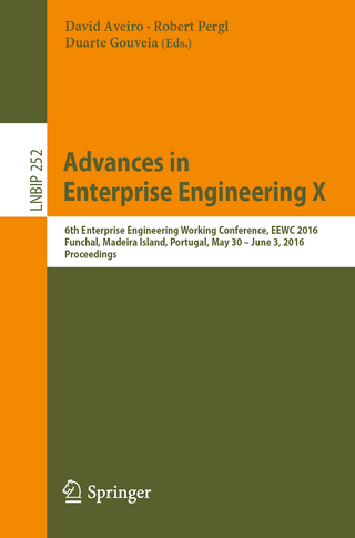 Advances in Enterprise Engineering X - David Aveiro; Robert Pergl; Duarte Gouveia