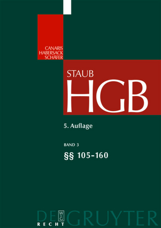 Handelsgesetzbuch / §§ 105-160 - Carsten Schäfer; Mathias Habersack