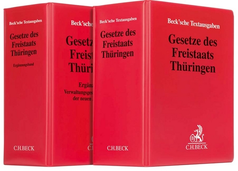 Gesetze des Freistaats Thüringen und Ergänzungsband des Freistaats Thüringen