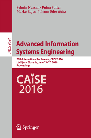 Advanced Information Systems Engineering - Selmin Nurcan; Pnina Soffer; Marko Bajec; Johann Eder