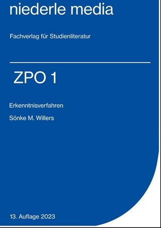 ZPO I Erkenntnisverfahren - 2023 - Sönke M Willers