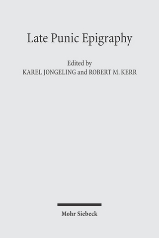 Late Punic Epigraphy - Karel Jongeling; Robert M. Kerr