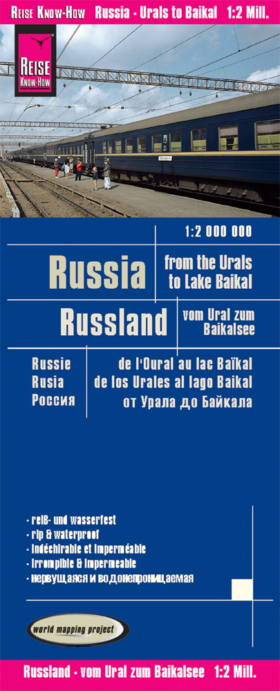 Reise Know-How Landkarte Russland - vom Ural zum Baikalsee (1:2.000.000) - Reise Know-How Verlag Peter Rump