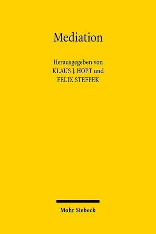 Mediation - Klaus J Hopt; Felix Steffek