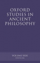 Oxford Studies in Ancient Philosophy XXXI: Winter 2006 - David Sedley