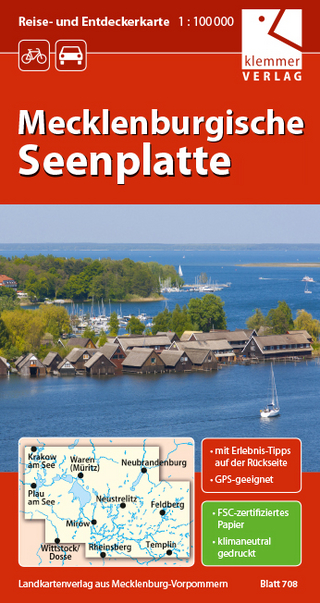 Reise- und Entdeckerkarte Mecklenburgische Seenplatte - Klaus Klemmer