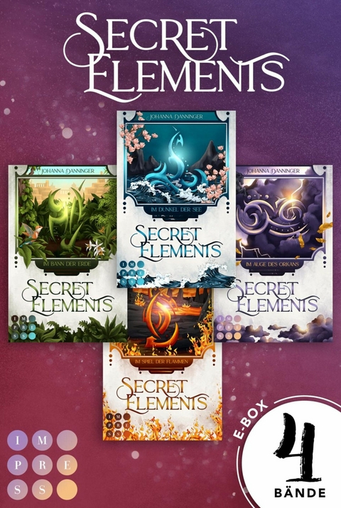 Secret Elements: Band 1-4 der Secret-Elements-Reihe in einer E-Box! -  Johanna Danninger