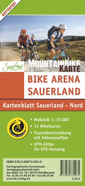 Mountainbikekarte Sauerland - Nord