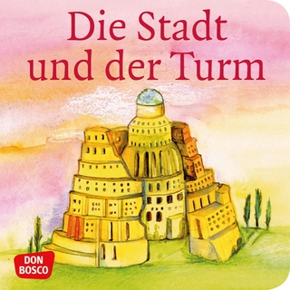 Die Stadt und der Turm. Der Turmbau zu Babel. Mini-Bilderbuch. - Susanne Brandt; Klaus-Uwe Nommensen