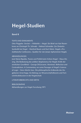 Hegel-Studien Band 8 - Friedhelm Nicolin; Otto Pöggeler