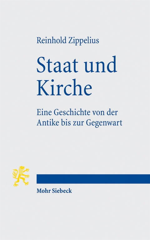 Staat und Kirche - Reinhold Zippelius