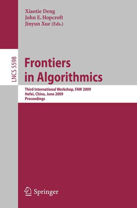 Frontiers in Algorithmics - 