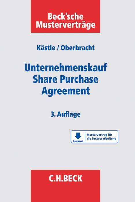 Unternehmenskauf - Share Purchase Agreement - Florian Kästle, Dirk Oberbracht