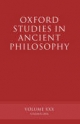 Oxford Studies in Ancient Philosophy XXX - David Sedley