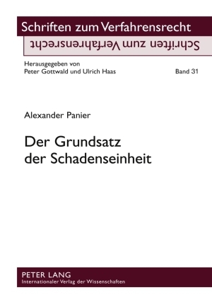 Der Grundsatz der Schadenseinheit - Alexander Panier
