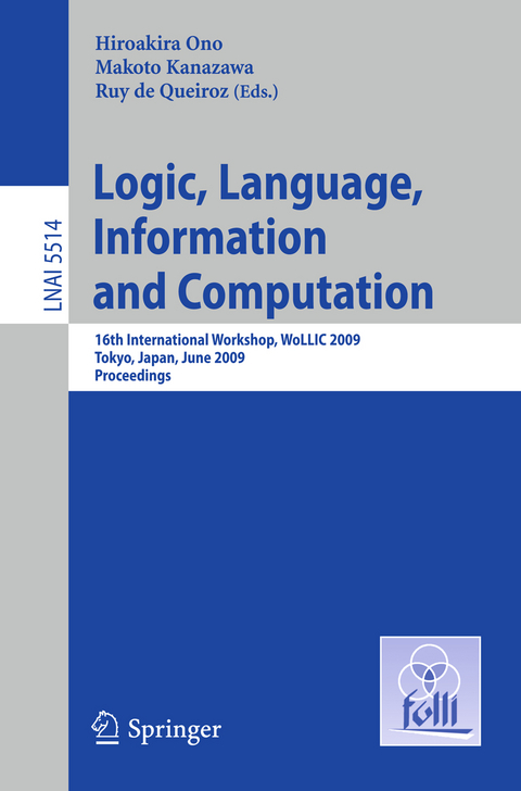 Logic, Language, Information and Computation - 