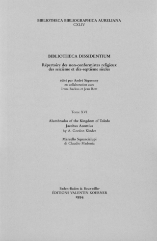 Bibliotheca Dissidentium XVI - A Gordon Kinder; Claudio Madonia