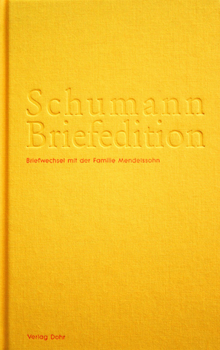 Schumann-Briefedition / Schumann-Briefedition II.1 - Kristin R. M. Krahe; Katrin Reyersbach; Thomas Synofzik