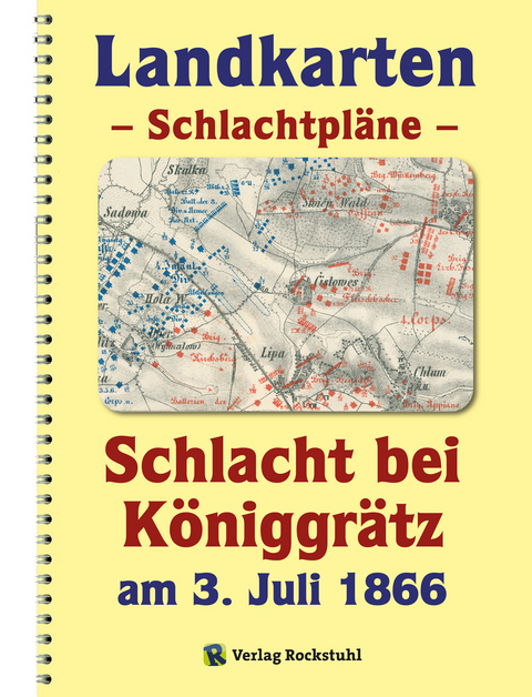 LANDKARTEN Krieg 1866– Schlachtpläne – Schlacht bei Königgrätz am 3. Juli 1866 - 