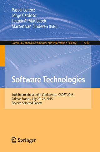 Software Technologies - Pascal Lorenz; Jorge Cardoso; Leszek A. Maciaszek; Marten van Sinderen