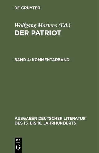 Der Patriot / Kommentarband - Wolfgang Martens