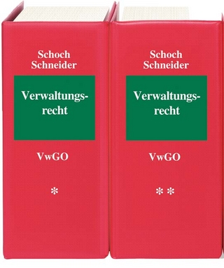 Verwaltungsrecht VwGO - Friedrich Schoch; Jens-Peter Schneider