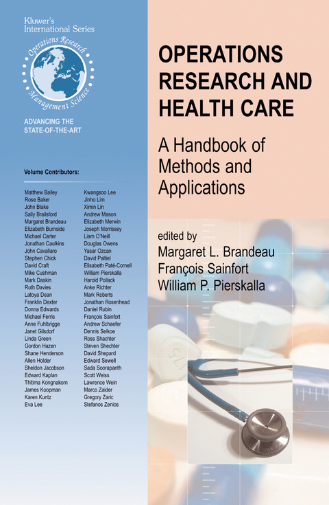 Operations Research and Health Care - 