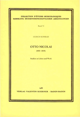 Otto Nicolai (1810-1849). - Ulrich Konrad