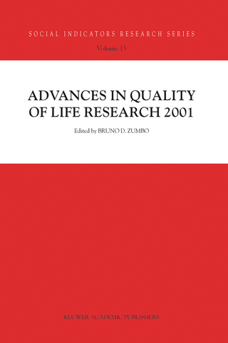 Advances in Quality of Life Research 2001 - Bruno D. Zumbo