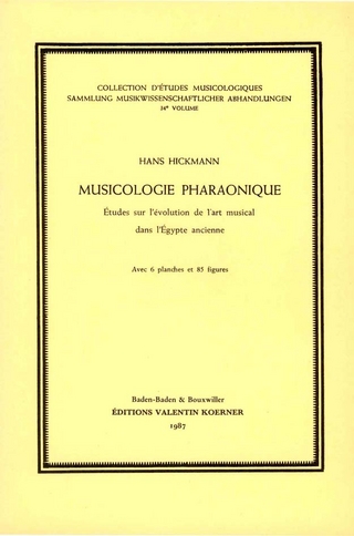 Musicologie pharaonique - Hans Hickmann