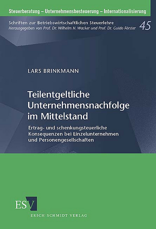 Teilentgeltliche Unternehmensnachfolge im Mittelstand - Lars Brinkmann