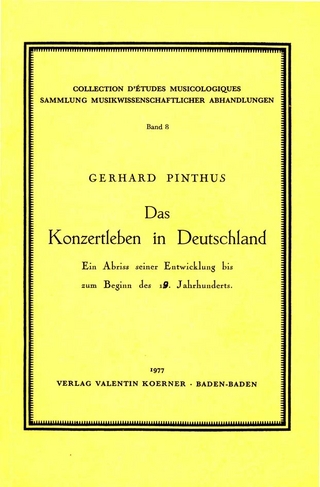Das Konzertleben in Deutschland - Gerhard Pinthus
