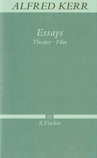 Essays - Alfred Kerr; Hermann Haarmann; Klaus Siebenhaar