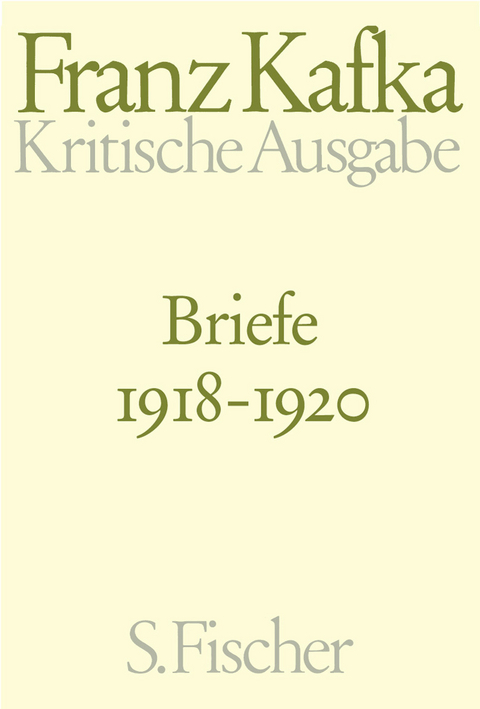 Briefe 1918-1920 - Franz Kafka