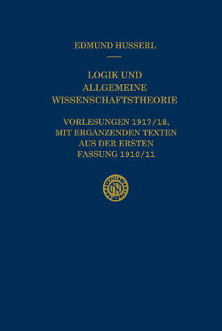 Logik und Allgemeine Wissenschaftstheorie - Edmund Husserl; U. Panzer