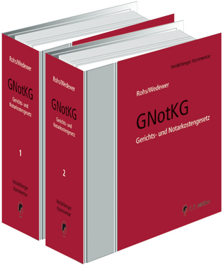 GNotKG - Günther Rohs; Paul Wedewer